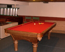 Basement Rec Room Pool Table Install