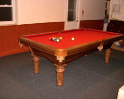 Basement Rec Room Pool Table Install